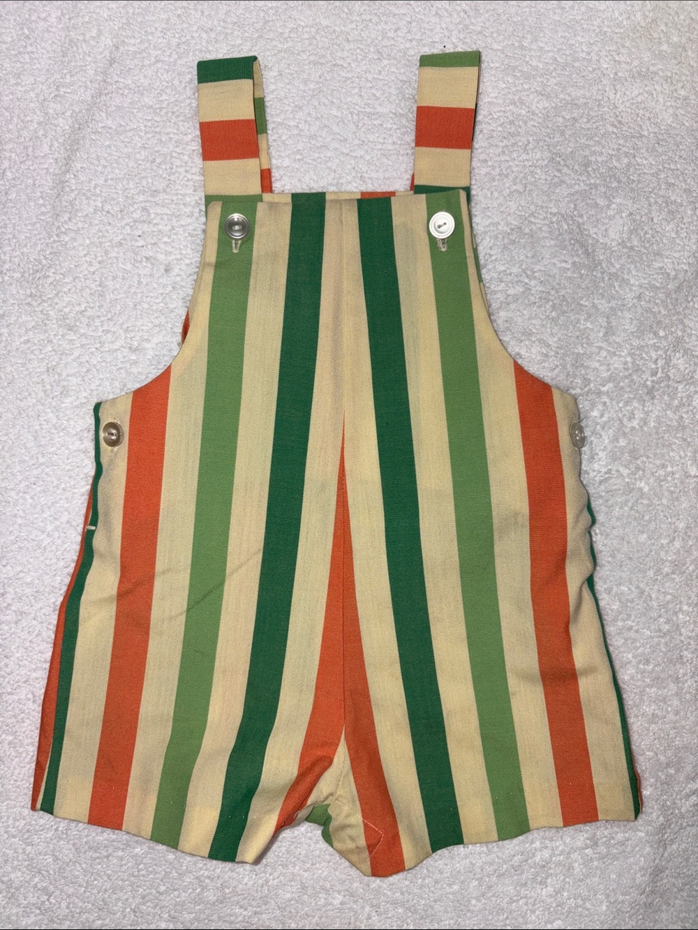 Vintage healthtex Stantogs stripes Jon Jon shortalls 70’s 24m